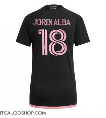 Inter Miami Jordi Alba #18 Seconda Maglia Femmina 2024-25 Manica Corta